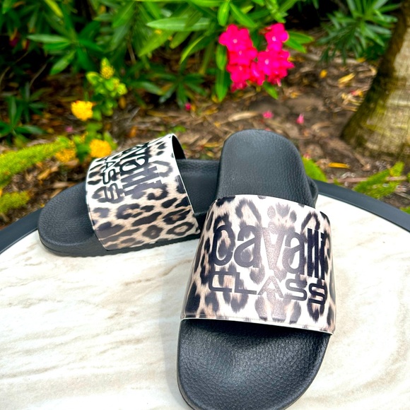 NWT!! WOMEN’S ADORABLE ALBERT CAVALLI ITALY SLIDES SANDALS CHEETAH SZ 9 NEW - Picture 3 of 7